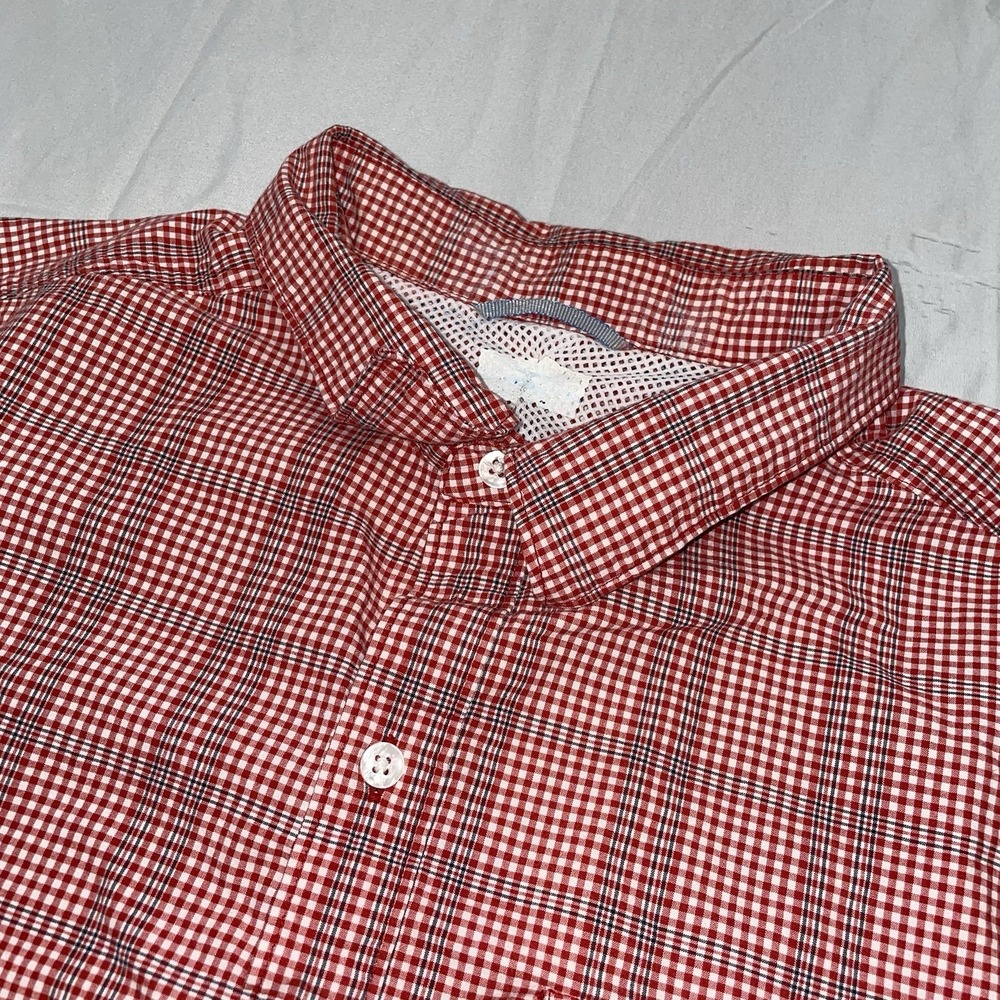 Columbia Red Plaid Short Sleeve Shirt Mens XL‎  Fishing Hiking